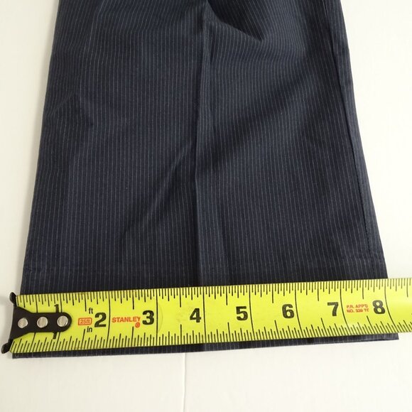 J Crew Classic Fit Blue Pinstripe Dress Pants Men Size 33 x 30 Cotton Work - Picture 13 of 13